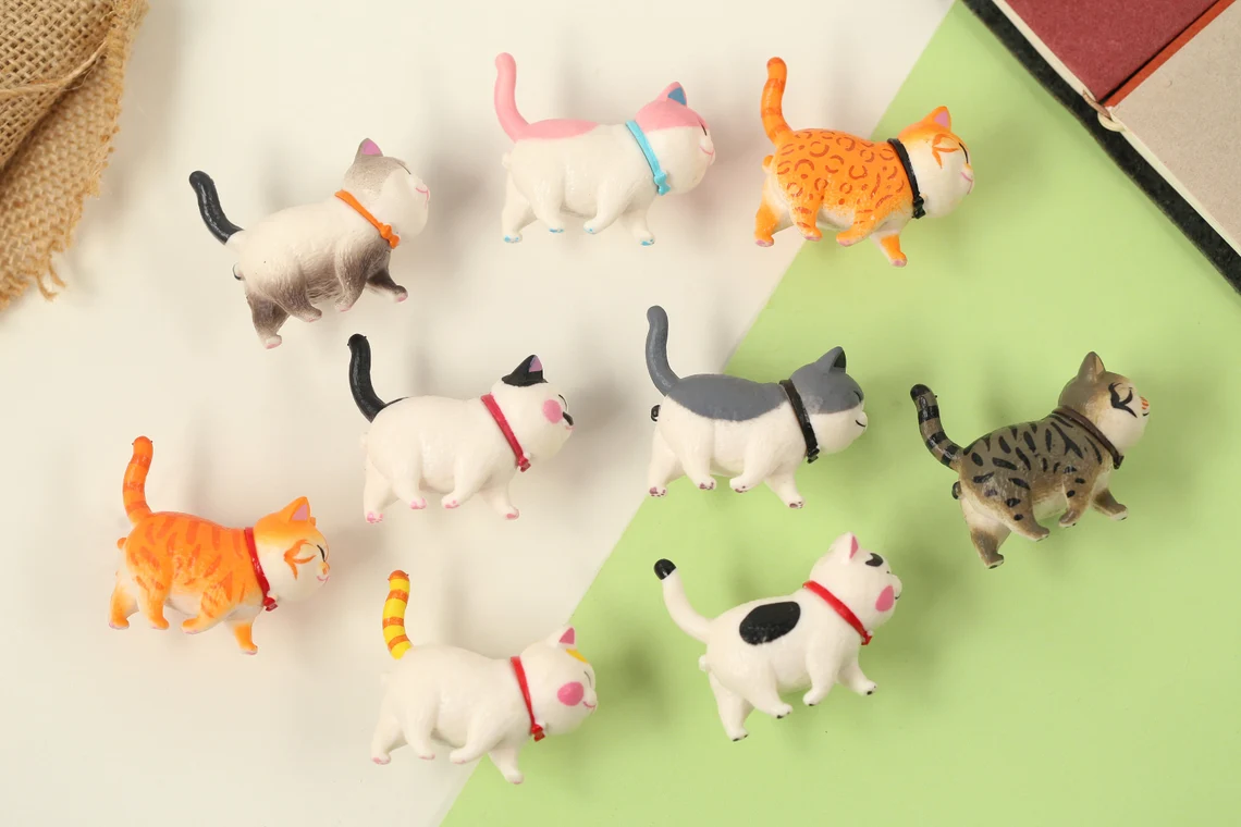Animal Knobs Children's Door Knobs Wardrobe Pull, Cat Knob Kids Dresser Drawer Knob Cabinet Knobs, nursery drawer pull, Decorative Knobs