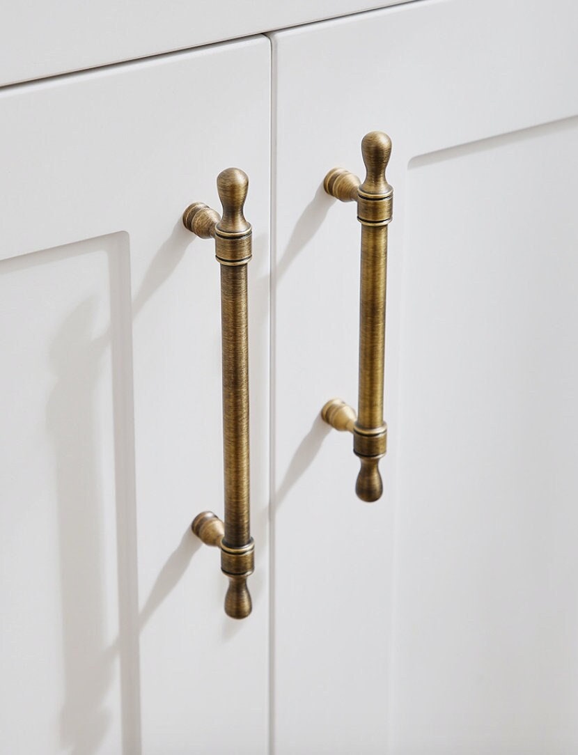Aged Brass Cabinet Handle Pulls Bronze Drawer Pulls Knobs Handles Brass Dresser Knobs handle Kitchen Handles Wardrobe handle Door pull