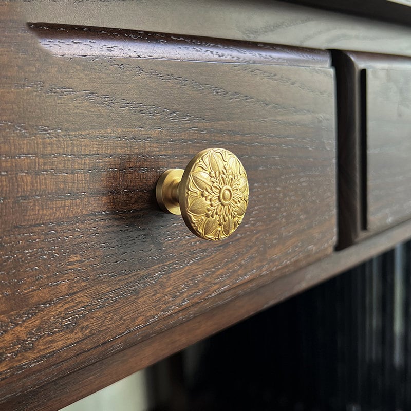 Vintage Brass Drawer Handle Knob, Golden Brass Handle Knobs, Round brass handle knob, Drawer Knobs Pulls, Cabinet Knobs, Home Improvement