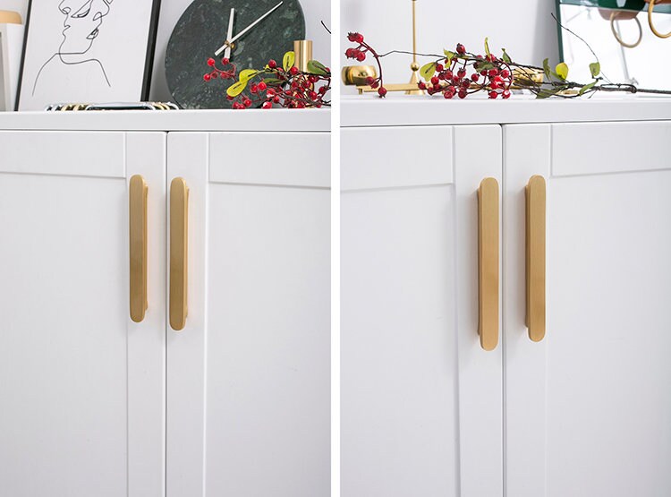 Modern Brass Drawer Cabinet Pulls Knobs Handles, Solid Brass Dresser Knobs handle, Kitchen Cupboard Handle Pull, Wardrobe Knobs Pulls