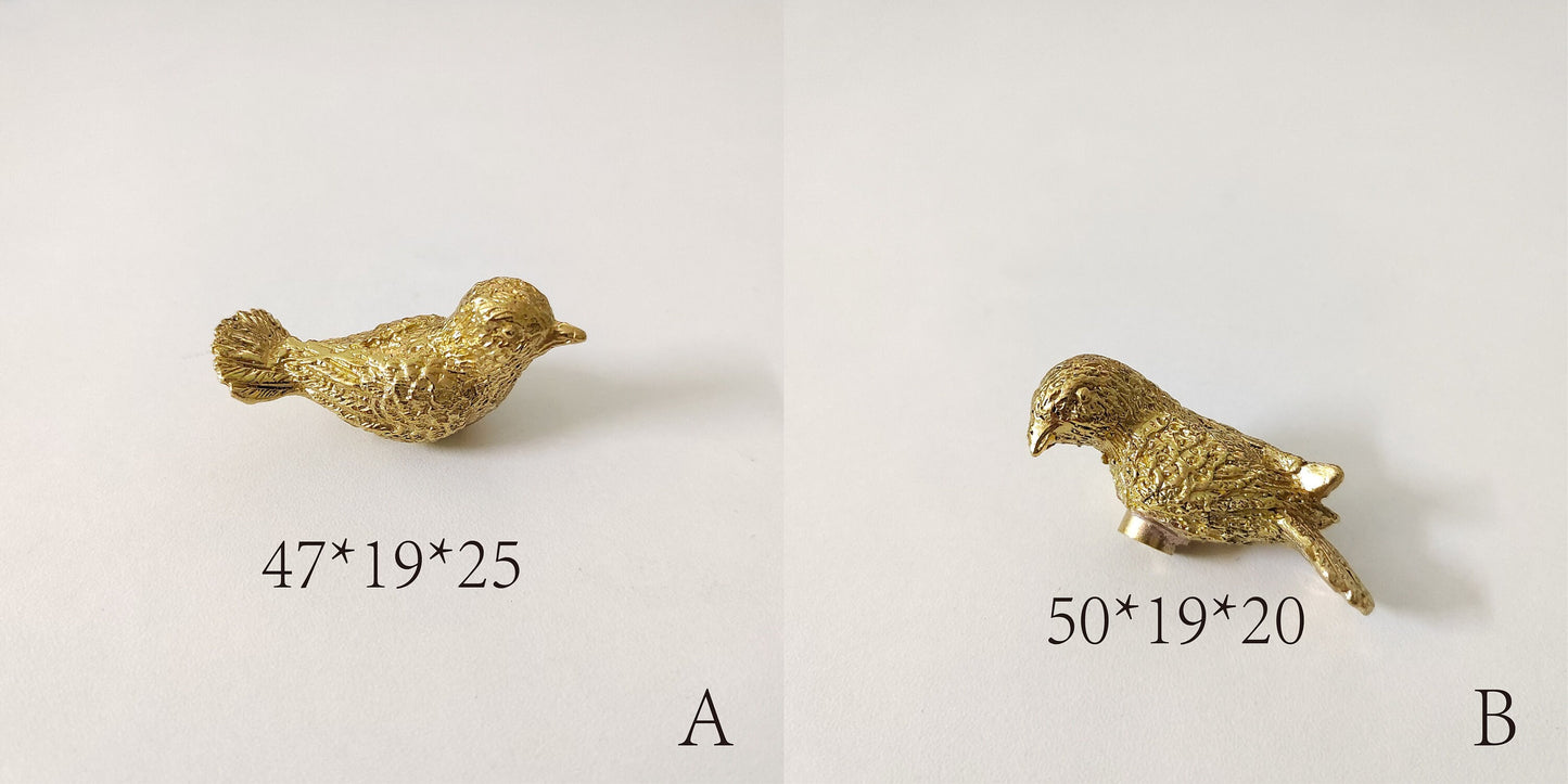 Vintage Bird knobs, 2 animal Brass Knobs, Furniture knobs, diy drawer handle knob, wardrobe Knob, Cabinet Knobs , furniture hardware