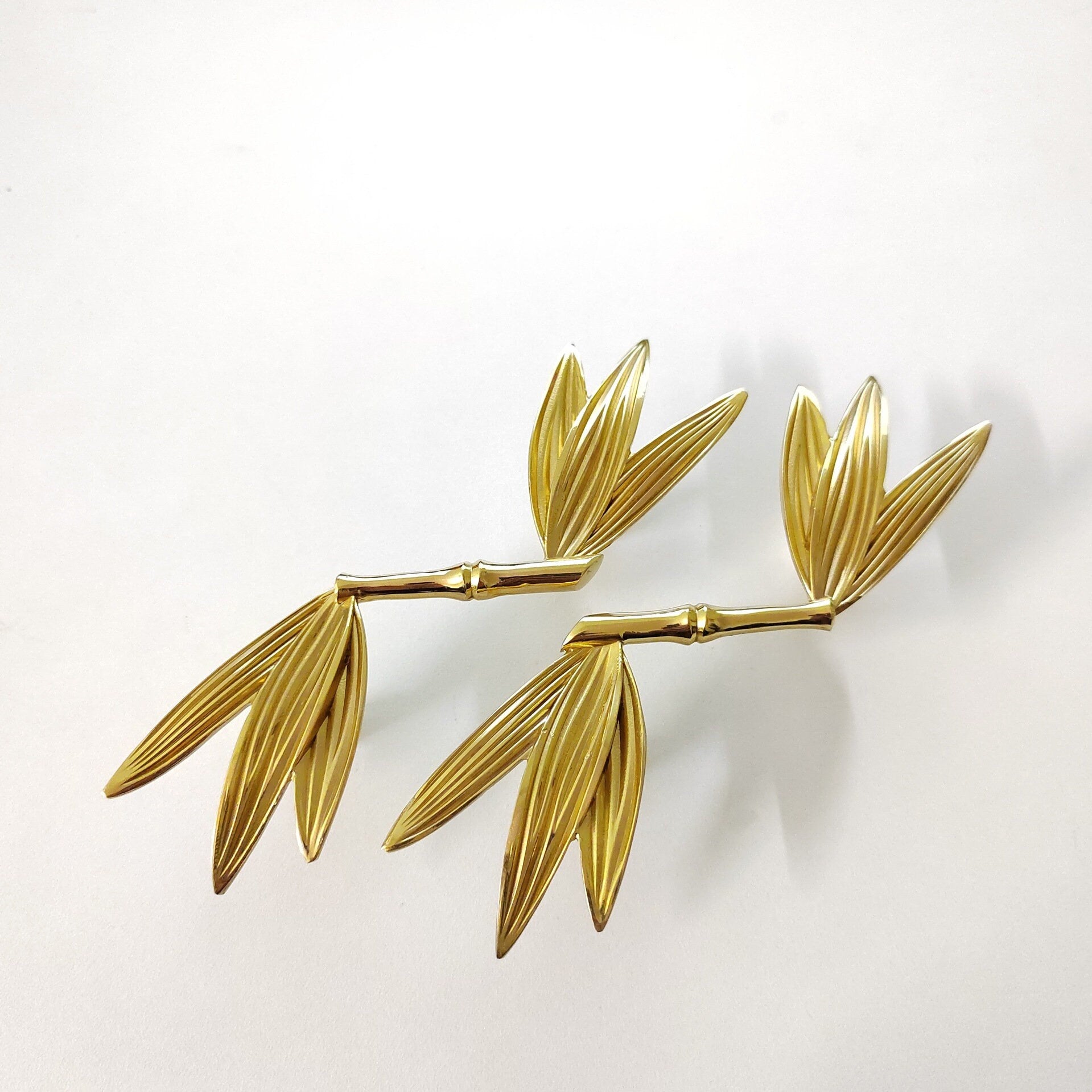 Gold Bamboo Drawer Knobs Handles Cabinet Handles Drawer Pull Dresser K QubicHomeware Gold Bamboo Drawer Knobs Handles Cabinet Handles Drawer Pull Dresser K QubicHomeware