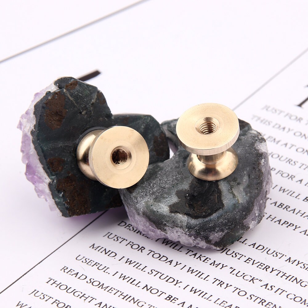 Amethyst Heart Drawer Handles Knobs, Natural Crystal Dresser Knobs, diy Cabinet knob pulls Wardrobe Handle Cabinet Knobs furniture hardware