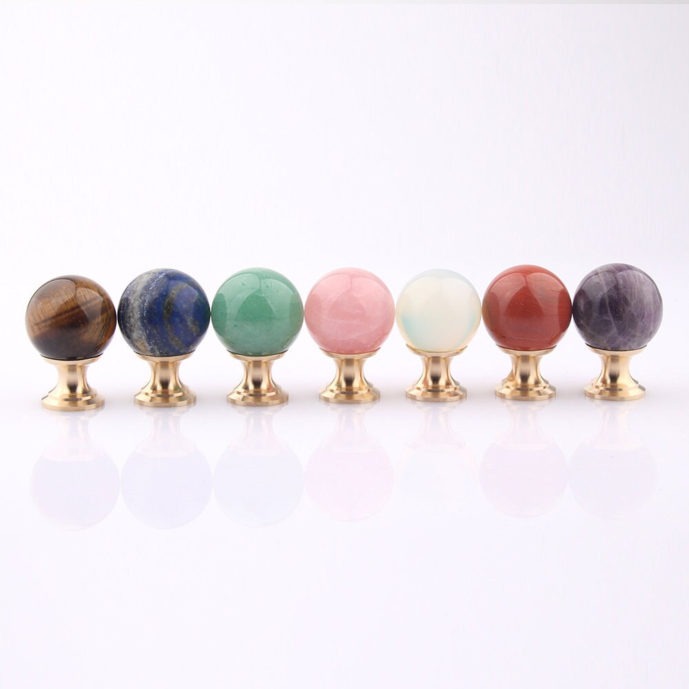 Natural Crystal with Brass Base Knobs, Lucky Natural Stone Crystal Handle drawer pulls handle knob, Wardrobe Handle, furniture hardware