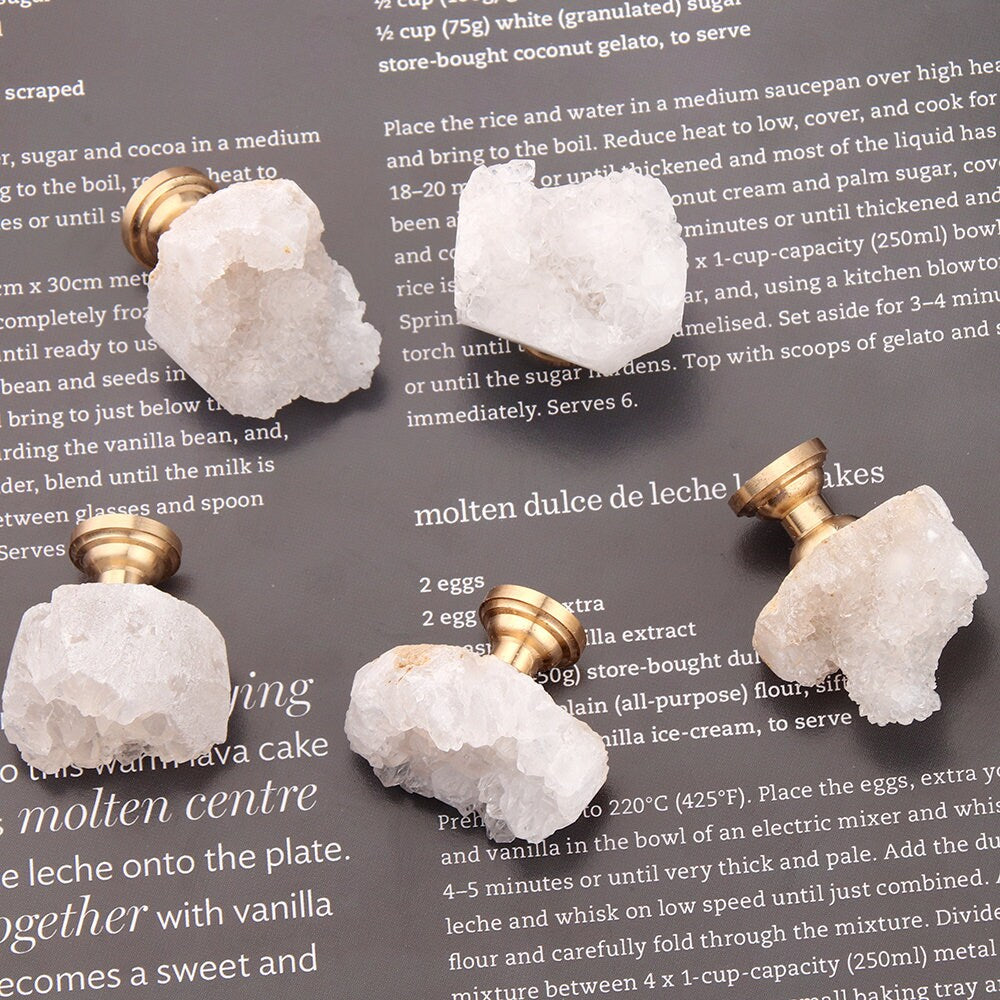 Crystal bud Handle drawer pulls handle knob, White Crystal Brass Base handle Knobs, dresser handle knob, Wardrobe Handle, furniture hardware