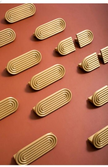 Minimalist Handle Drawer Pulls Knobs Handles, Soild Brass boho Cabinet Pulls, Furniture Wardrobe Dresser Knobs handle, Home Improvement