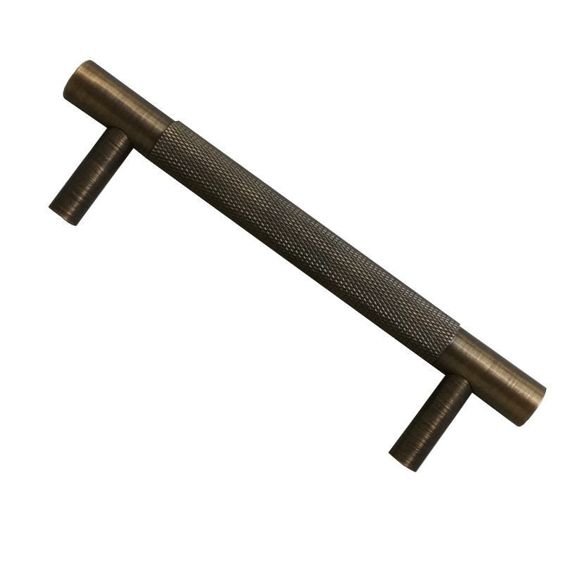 Antique Brass Knurled Cabinet Handles Pull, Satin Brass Door Handles, Drawer Pulls Knobs Handles, Dresser Knobs handle, Furniture Hardware