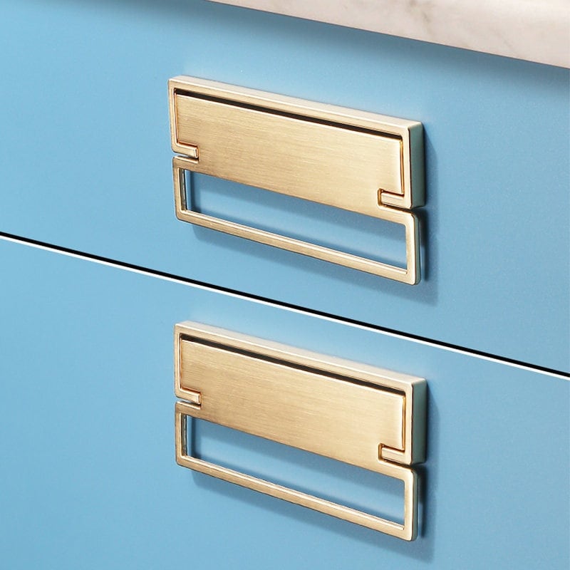 Gold Invisible rectangle handle pulls, drop dresser knob, Invisible Drawer Handle Pull, Cabinet Knobs handle, Modern Furniture Hardware