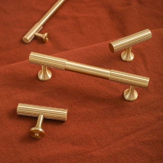 Minimalist Drawer Pulls Furniture Knobs Handles, Soild Brass boho Cabinet Pulls, Gold Dresser Pull Knobs handle, round brass pull