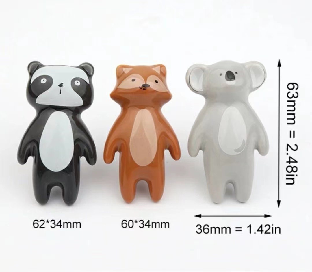 Animal ceramics handle knob, nursery drswer pull, kids bedroom Knobs Cabinet Door Handles lion drawer Knobs and Pulls furniture Handles