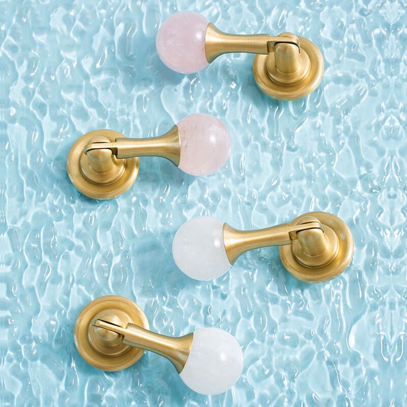 Brass Crystal Drop Drawer Knobs Pulls Dresser Knobs, Modern Pendant Pull Handles, Wardrobe Handle Cabinet Knobs, Furniture Handles Knob Pull