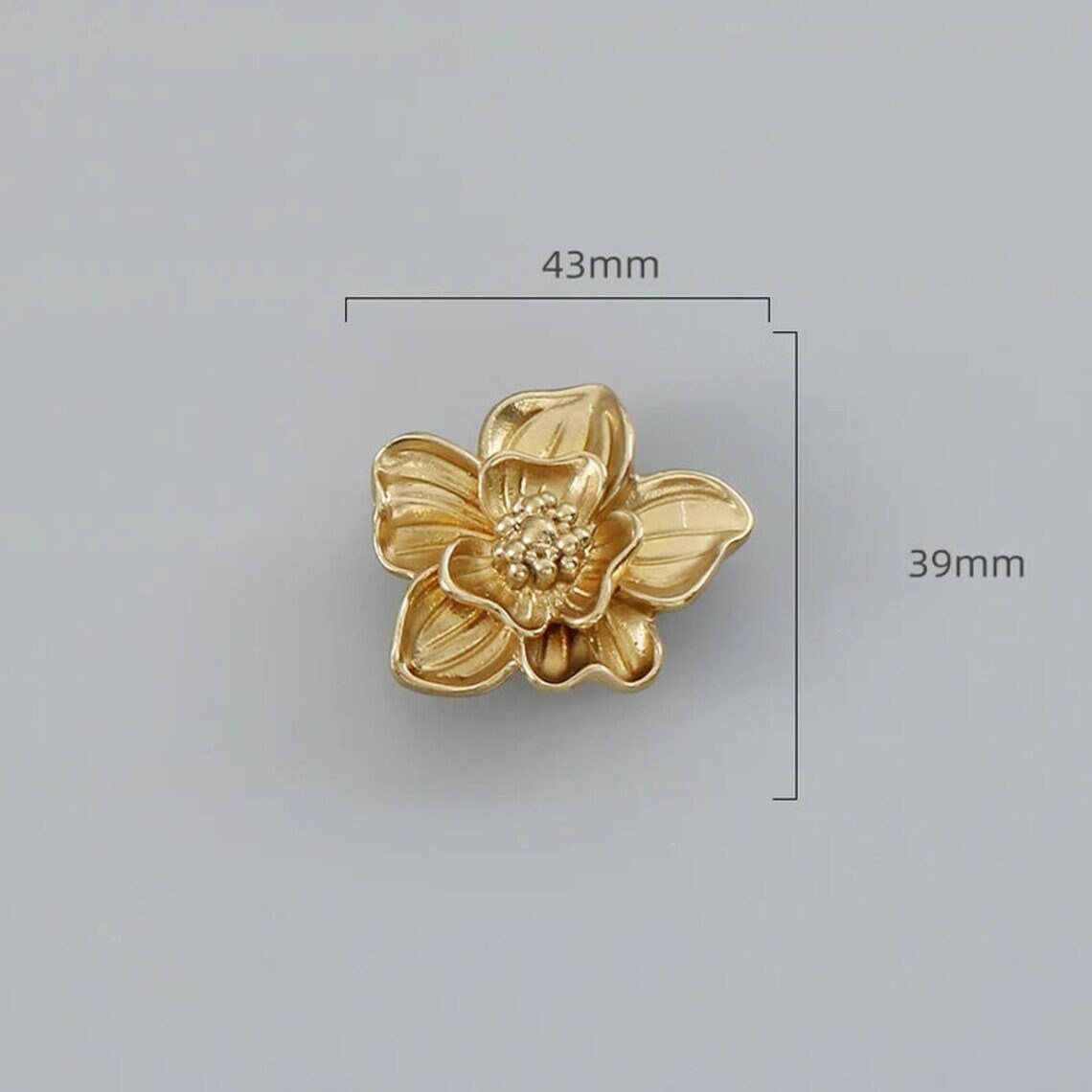 French Bow Flower Dresser Knobs Cabinet Pull handles, Wardrobe handle pull, Drawer handle Pulls Cabinet Pulls Knobs, Furniture hardware