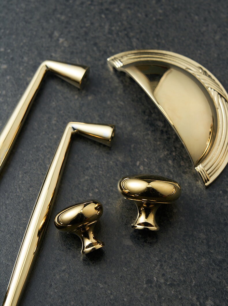 Gold Brass Drawer pulls, Dresser Knobs Handles, Cabinet Pulls Knobs, wardrobe handle pull, Kitchen pull knob,Furniture hardware