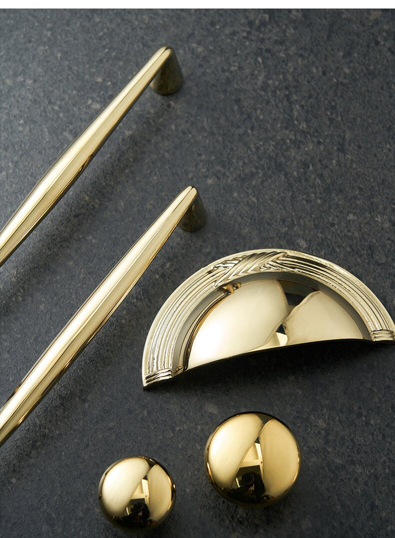 Gold Brass Drawer pulls, Dresser Knobs Handles, Cabinet Pulls Knobs, wardrobe handle pull, Kitchen pull knob,Furniture hardware