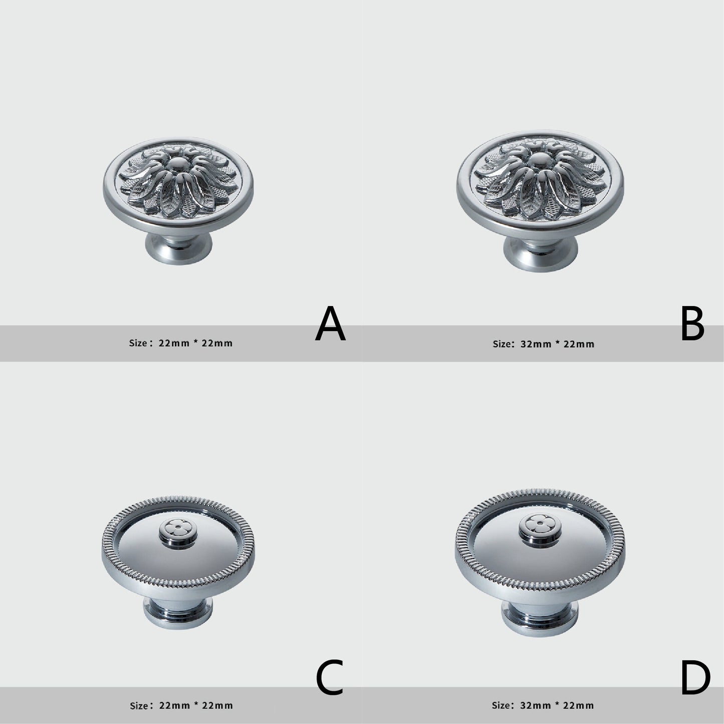 Vintage Flower Cabinet Pulls knob modern Drawer Pulls Knobs Handles Brass Dresser Knobs Wardrobe cupboard handle, Furniture Hardware