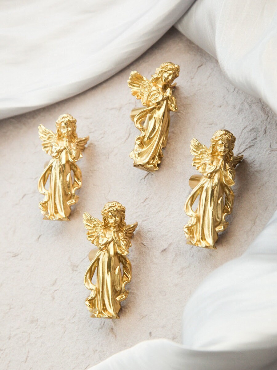 Angel Vintage Drawer Pull handle pull Wardrobe handle Brass Cabinet Handle Knobs, Pulls Knobs Dresser Knobs Handles Furniture hardware