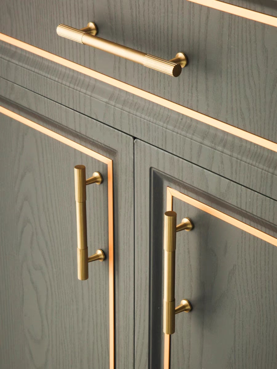 Brass Stripe Cabinet Pull Knobs handle, Boho Gold brass knobs dresser handle knob Drawer Pulls Knobs Handles,Soild Brass boho wardrobe Pulls