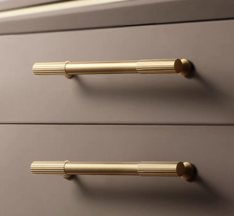 Brass Stripe Cabinet Pull Knobs handle, Boho Gold brass knobs dresser handle knob Drawer Pulls Knobs Handles,Soild Brass boho wardrobe Pulls