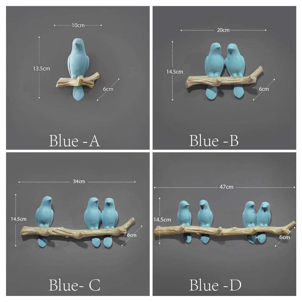 Minimalist bird Wall Hooks / Decorative bird on branch Hooks / Wall Hook Coat Hangers Rack /Bird Hooks