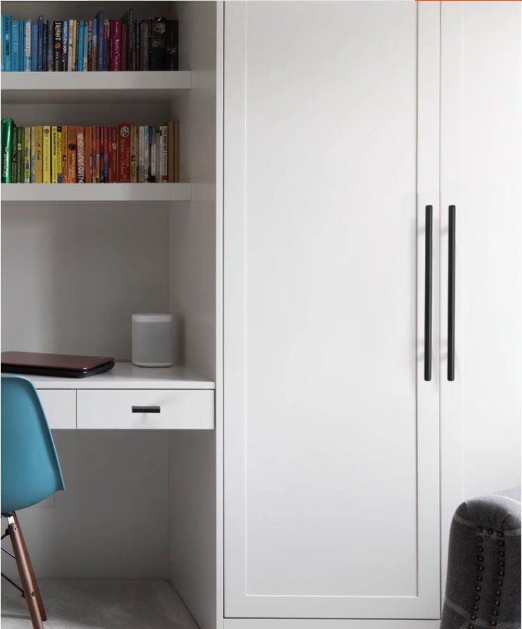 Modern Matte Black Drawer Pulls Handle knob Cabinet Dresser Pulls Knobs Handles Kitchen Handle Wardrobe handle Modern Furniture Hardware