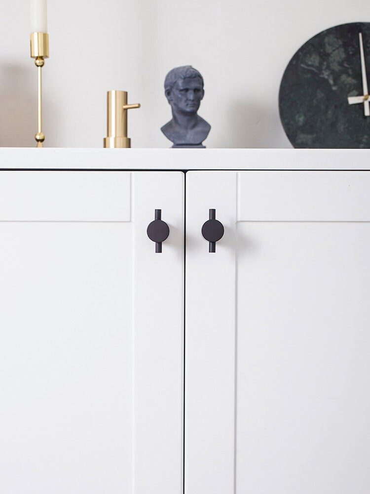 Cylindrical Brass Drawer pulls Golden Dresser Knobs Handles Cabinet Pulls Knobs Wardrobe handle pull Kitchen pull knob Furniture hardware