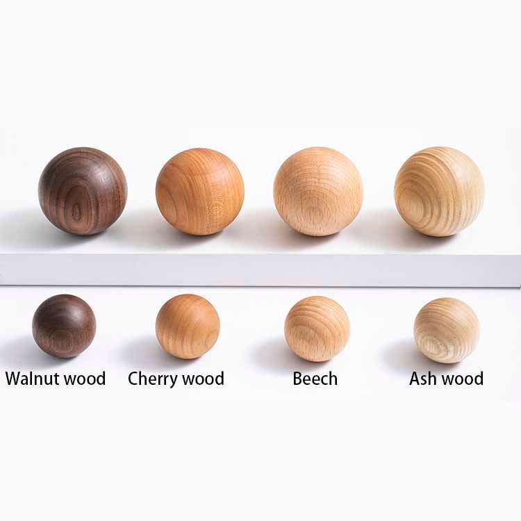 Solid wood Ball Round Drawer pulls, Dresser Knobs Handles, Cabinet Pulls Knobs, wardrobe handle pull, Kitchen pull knob, Furniture hardware