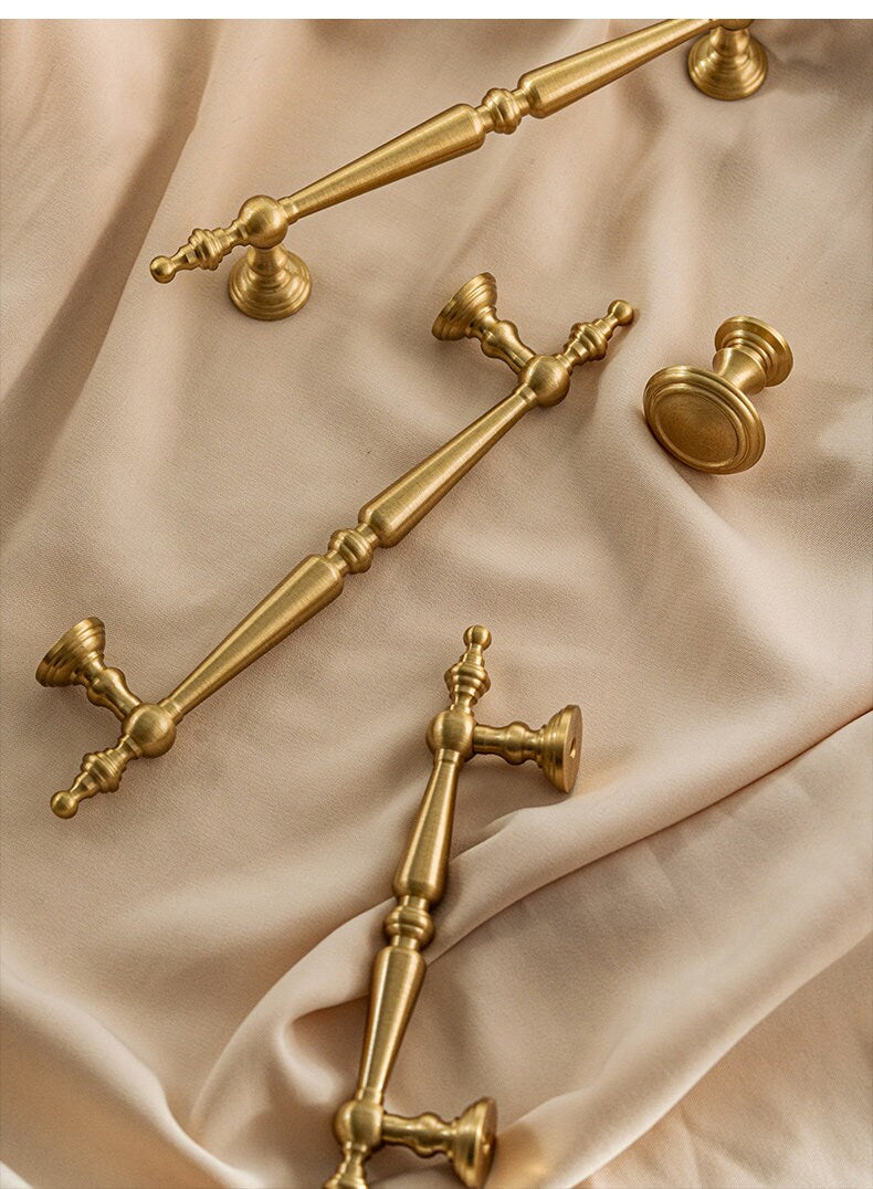 Aged textured Door Handles, Antique Brass Cabinet Handles Pull, Drawer Pulls Knobs Handles, Wardrobe Knobs handle pull, Cabinet Hardwares