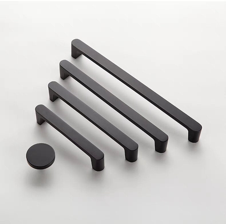 Bronze Black Gold Drawer Knobs Handles Cabinet Pulls Knobs, Minimalist Brass Dresser Handle pulls Wardrobe handle pulls Kitchen pull knob