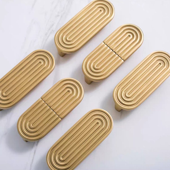 Modern Drawer Pulls Knobs Handles, Soild Brass boho rainbow Cabinet Pulls, Matte Dresser Knobs handle, Furniture Hardware, Home Improvement