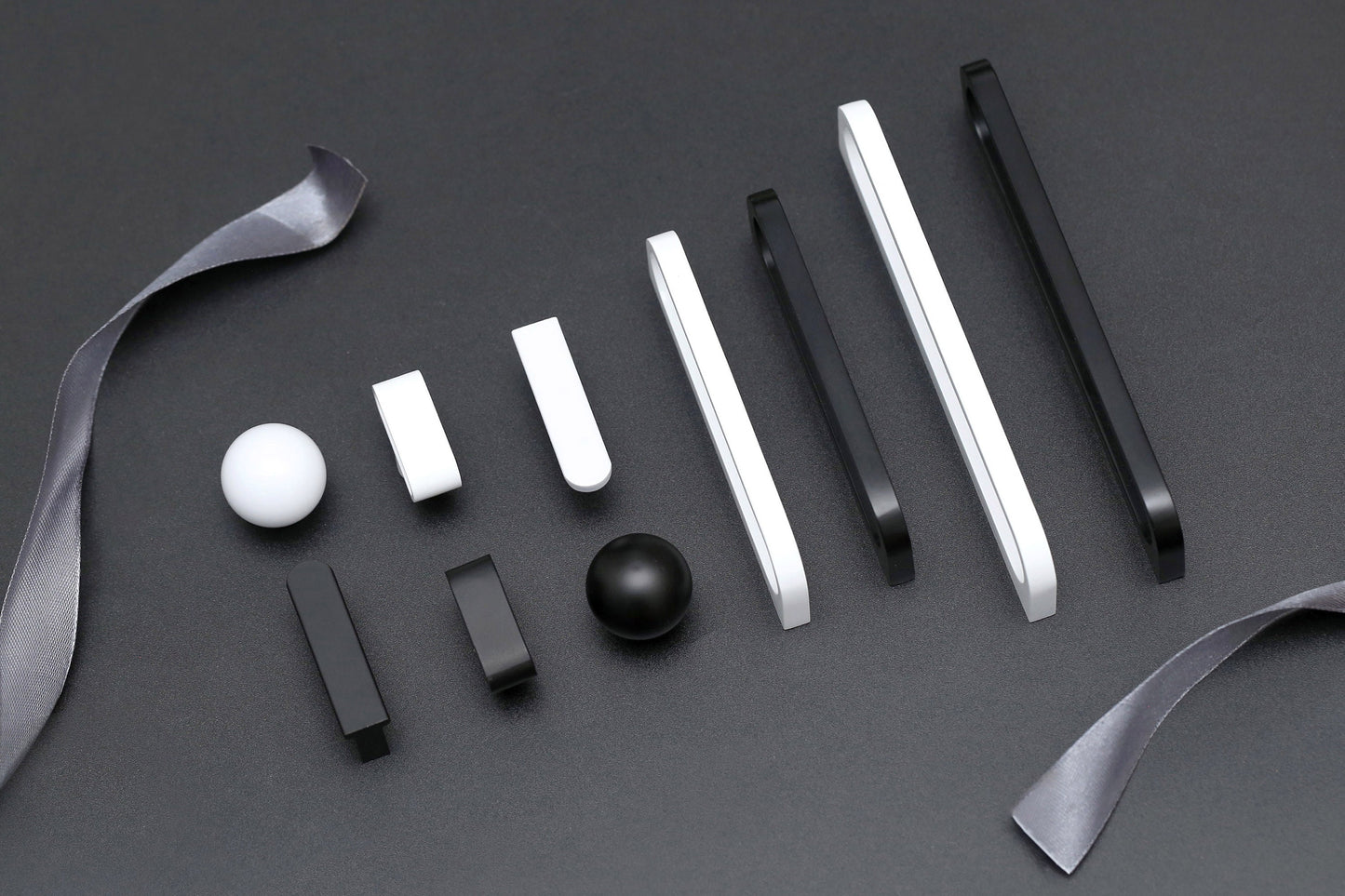 Black and White Drawer handle pulls, Dresser Knobs Handles, Cabinet Pulls Knobs, Wardrobe handle pull, Kitchen pull knob,Furniture hardware