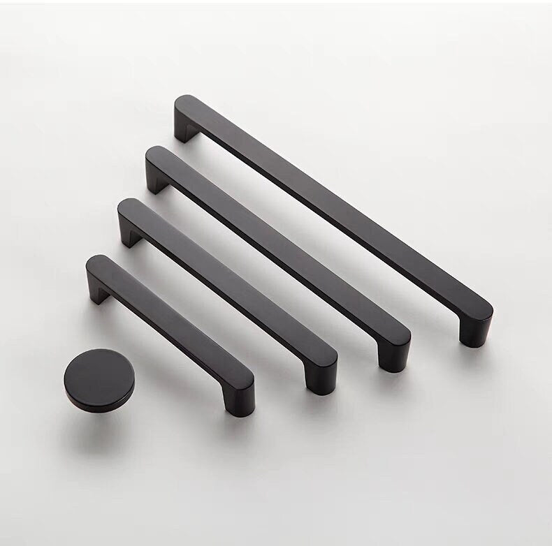 Minimalist Black Drawer Handles Pull Knobs Cabinet Pulls Knobs, Gold Brass Dresser Handle pulls Wardrobe handle pulls Kitchen pull knob