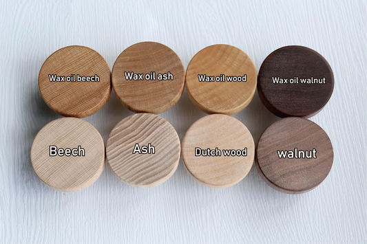 Nature Wood Flat Cabinet walnut Knob, beech drawer knobs handles