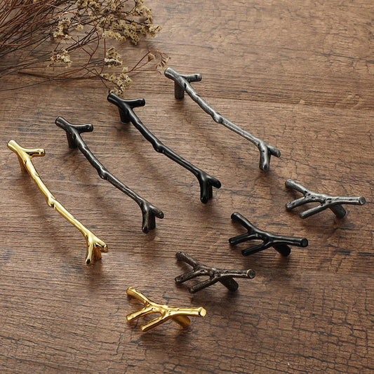 Antique Silver Tree Branch Handle Pull Knob Dresser Drawer Knobs Pulls Handles, cabinet handle knob, Knobs Drawer Cabinet Hardware