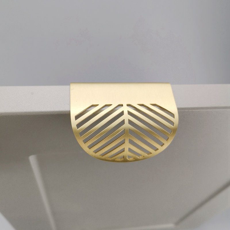 Hidden Brass Knobs Hollow Cabinet Door Handles leaf Dresser Drawer Knobs and Pulls Leaf Kitchen Cupboard Handles Hardware