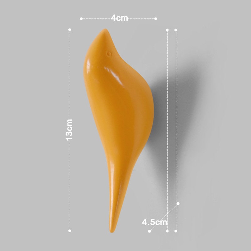 Imitation wood grain Wall Hooks, bird Decorative Hooks, Bag hook, Wall Hook Coat Hangers Rack, clothes hook, towel hook, kitchen hook