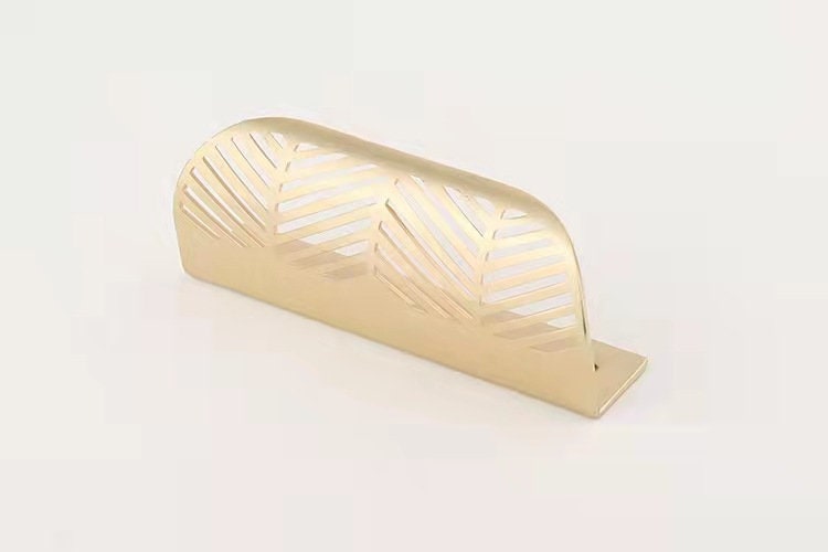 Hidden Brass Knobs Hollow Cabinet Door Handles leaf Dresser Drawer Knobs and Pulls Leaf Kitchen Cupboard Handles Hardware
