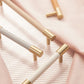 Brass Leather Cabinet Pulls, Drawer Pulls Knobs leather Handles, Solid Brass Dresser Knobs handle , modern Furniture Hardware