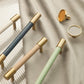 Brass Leather Cabinet Pulls, Drawer Pulls Knobs leather Handles, Solid Brass Dresser Knobs handle , modern Furniture Hardware