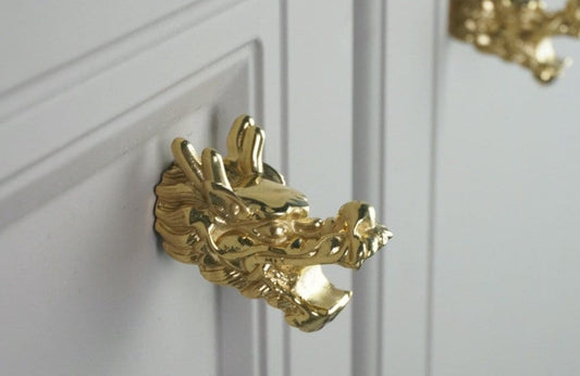 Creative Brass Knobs,Chinese Dragon knobs, Furniture knobs, diy drawer pulls , wardrobe Knob, Cabinet Knobs , furniture hardware
