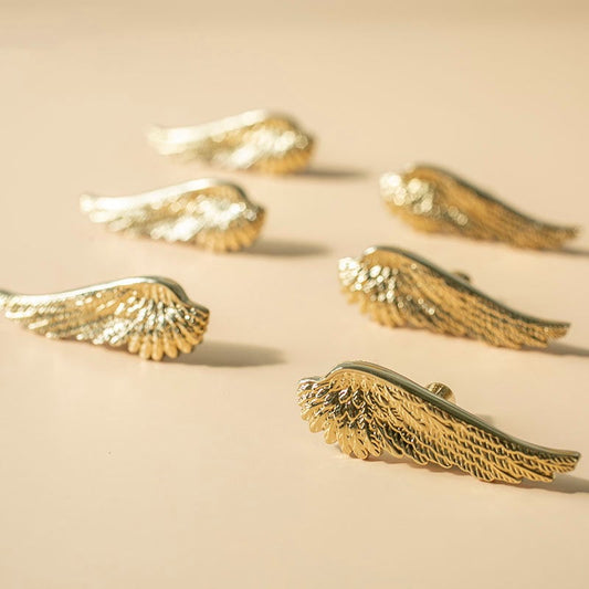 Brass wing Knobs, cabinet knobs, wing Furniture knobs, diy drawer pulls , wardrobe Knob, Cabinet Knobs , furniture hardware