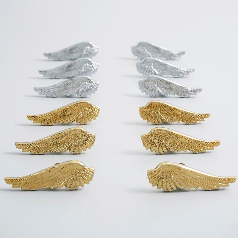 Brass wing Knobs, cabinet knobs, wing Furniture knobs, diy drawer pulls , wardrobe Knob, Cabinet Knobs , furniture hardware