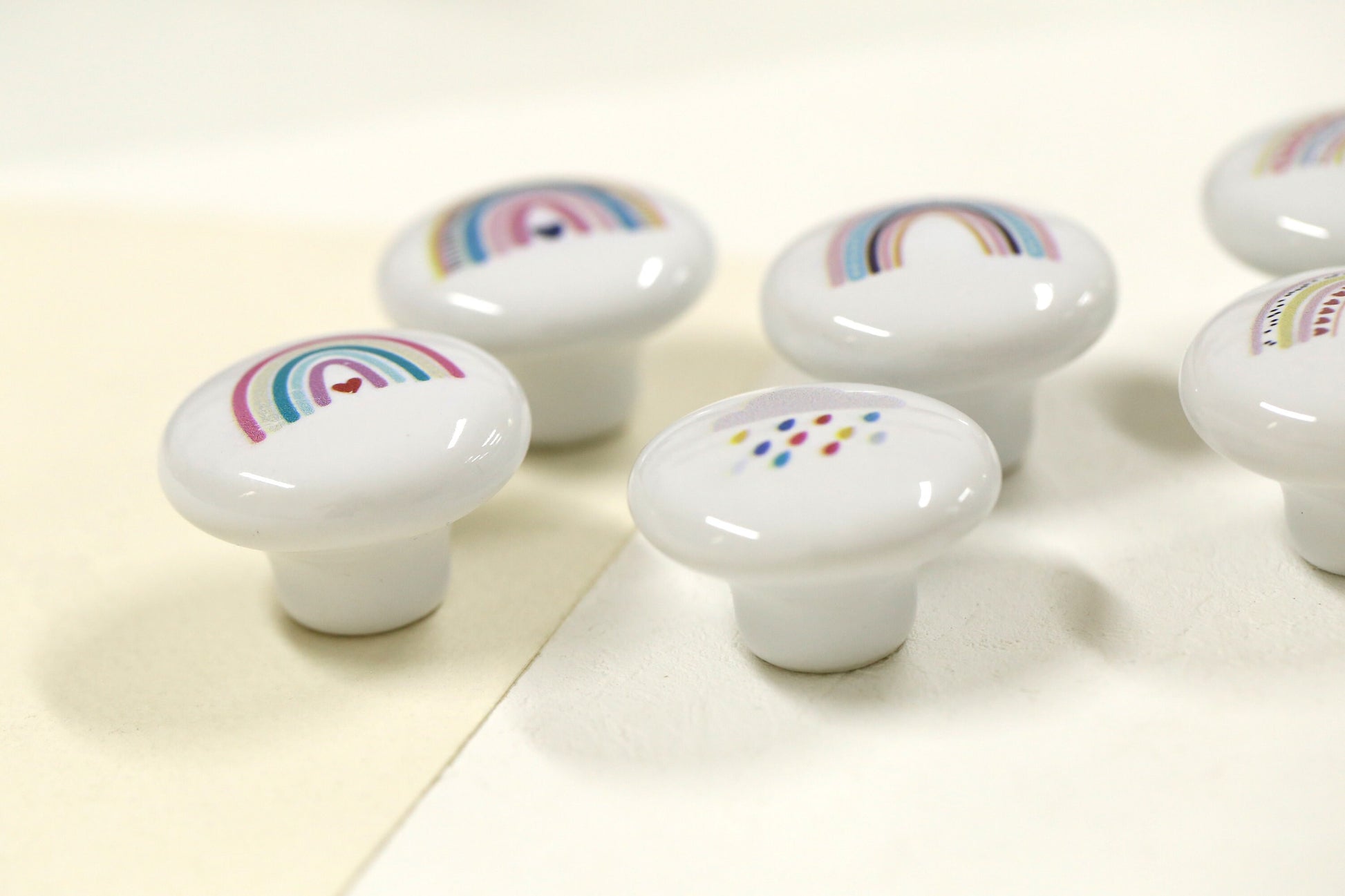 Rainbow nursery drawer Knobs kids room Cabinet Door Handles sun drawer Knobs and Pulls furniture Handles cabinet Hardware