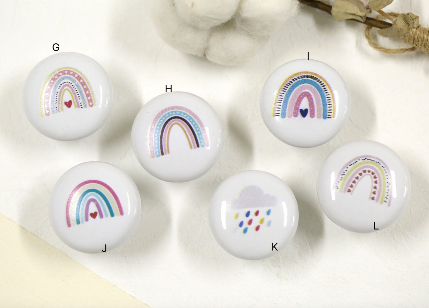 Rainbow nursery drawer Knobs kids room Cabinet Door Handles sun drawer Knobs and Pulls furniture Handles cabinet Hardware