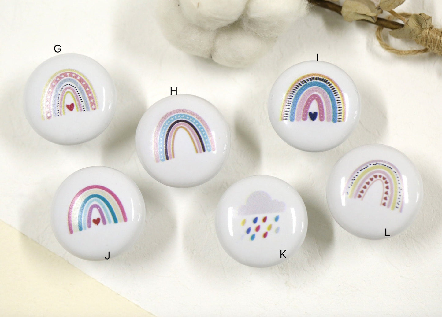 Rainbow nursery drawer Knobs kids room Cabinet Door Handles sun drawer Knobs and Pulls furniture Handles cabinet Hardware
