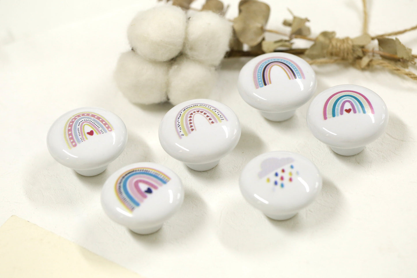 Rainbow nursery drawer Knobs kids room Cabinet Door Handles sun drawer Knobs and Pulls furniture Handles cabinet Hardware