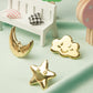 Brass moon star cloud Knobs, nursery room knobs, Furniture knobs, diy drawer pulls , wardrobe Knob, Cabinet Knobs , furniture hardware