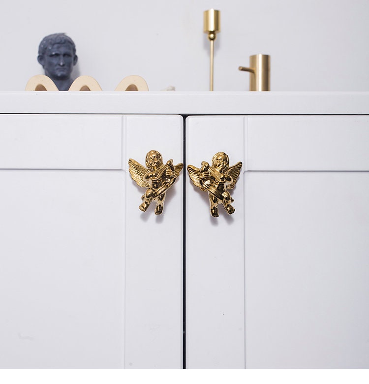 Brass angle cabinet Knobs, decorative art dresser knobs, diy drawer pulls , wardrobe Knob, Cabinet Knobs , furniture hardware