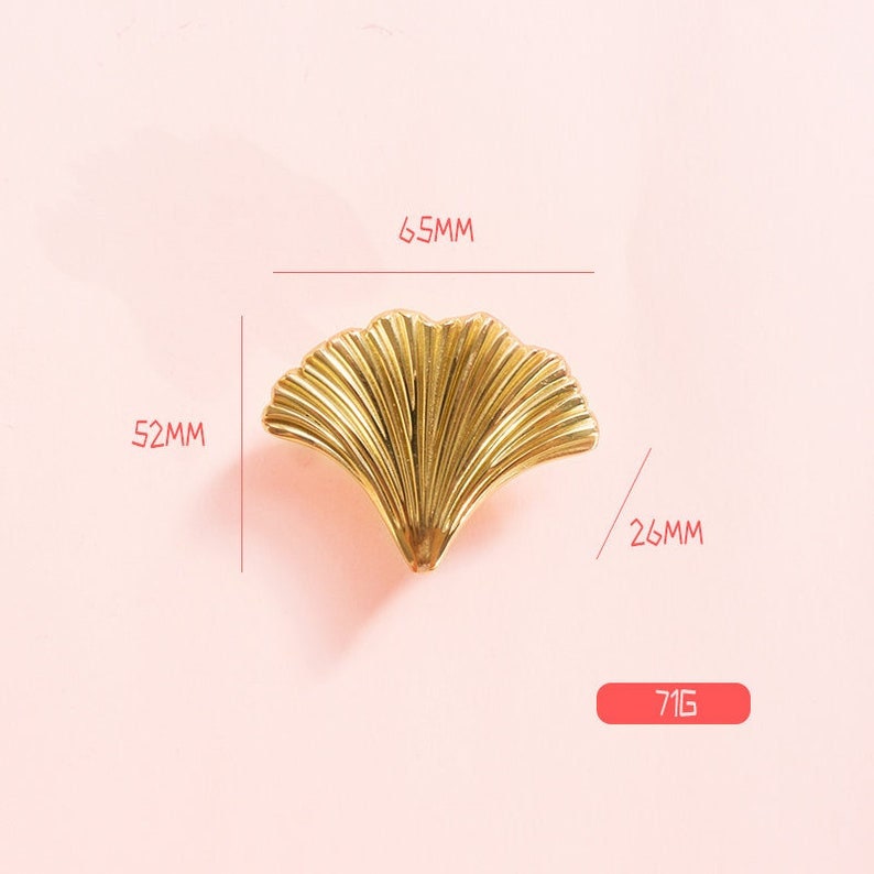 Brass Ginkgo Knobs, Modern Dresser Knobs Handles Knobs Drawer handle Pulls Cabinet Pulls, Wardrobe Knob, Cabinet Knobs ,furniture hardware