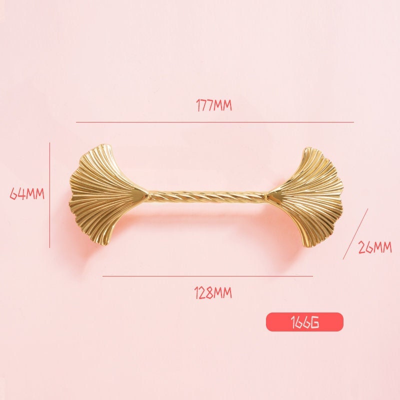 Brass Ginkgo Knobs, Modern Dresser Knobs Handles Knobs Drawer handle Pulls Cabinet Pulls, Wardrobe Knob, Cabinet Knobs ,furniture hardware