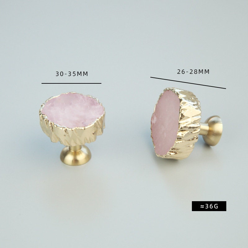 Crystal cabinet Knobs, boho dresser knobs, rose quartz diy drawer pulls , wardrobe Knob, Cabinet Knobs , furniture hardware